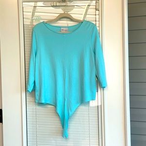 The Tog Shop front tie 3/4 sleeve shirt